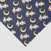 Koe springmaan waterverf schilderij kunst tissuepapier (Detail)