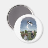 KOE SPRONG OVER DE MAAN MAGNEET (Voorkant / Achterkant)