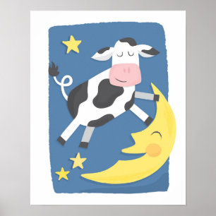 Koe Sprong Over de Maan Poster