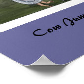 Koe sprong over de maanprint - Op maat gemaakt Poster (Hoek)