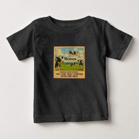 Koe Sprong Over de Moo – Whimsical Boerderij Grap (Voorkant)