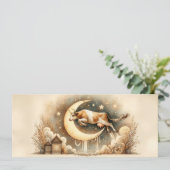 Koe sprong over Wenskaart Kaart (Staand voorkant)