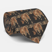 Koe - Square Animals Illustration Stropdas (Opgerold)