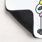 Koe Stick Figure Muismat (Hoek)