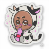 Koe sticker (Voorkant)