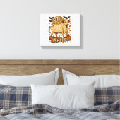 Koe Stier Blad Halloween Canvas Afdruk (Insitu (Slaapkamer))