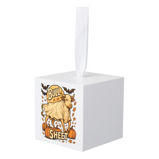 Koe Stier Blad Halloween Decoratie (Voorkant hoekig)