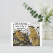 Koe Stier Echtscheiding Grappige Cartoon Cadeaus & Briefkaart (Staand voorkant)