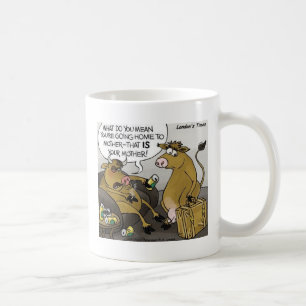 Koe Stier Echtscheiding Grappige Cartoon Cadeaus & Koffiemok