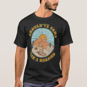 Koe Stier Schedel Howdy Had Met Een Waarschuwing M T-shirt