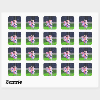 Koe-strijder Vierkante Sticker