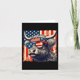 Koe Sungles Amerikaanse vlag 4 juli Boer Kaart