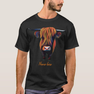 Koe t-shirt met bewerkbare naam