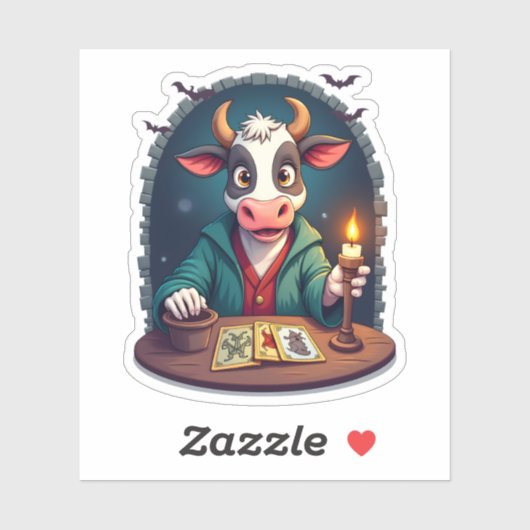 Koe Tarot van de Terreur Sticker (Vel)
