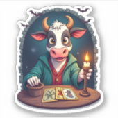 Koe Tarot van de Terreur Sticker (Voorkant)