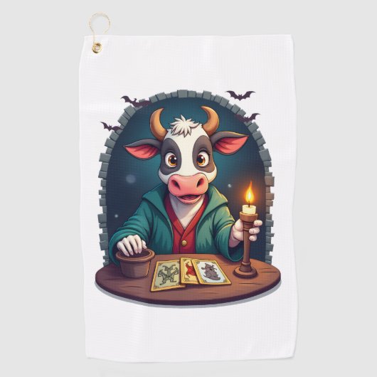 Koe Tarot van Terror Golfhanddoek (Voorkant)