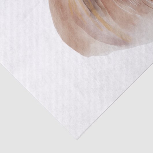 Koe Tartan Pet Heather Waterverf Tissuepapier (Detail)