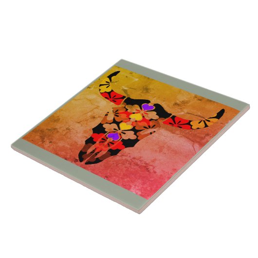 koe tegeltje (Zijkant)