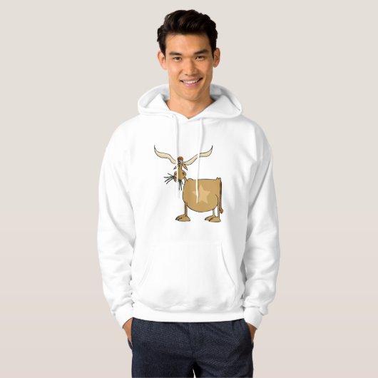 Koe Texas Longhorn Hoodie (Voorkant volledig)