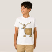 Koe Texas Longhorn T-shirt (Voorkant volledig)