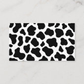 Koe Thema Baby shower Diaper Raffle Tickets Informatiekaartje (Achterkant)