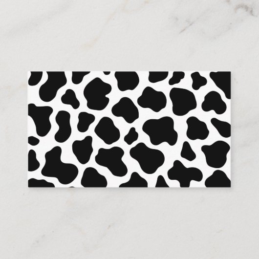 Koe Thema Baby shower Diaper Raffle Tickets Informatiekaartje (Achterkant)