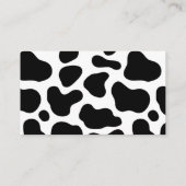 Koe thema baby shower luier loterij tickets informatiekaartje (Achterkant)