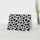 Koe thema Birthday Dank Moo Gevouwen Bedankkaart (Achterkant)