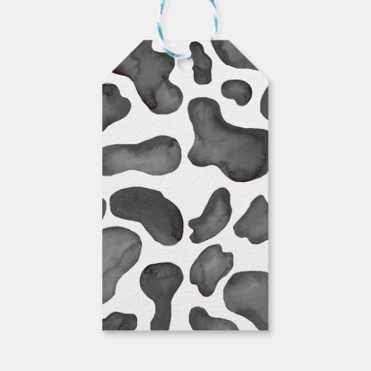 Koe Thema | Verjaardagsfeest Bedankt Cadeaulabel (Achterkant)