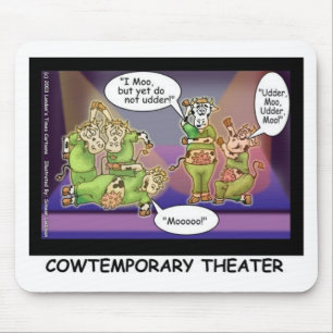 Koe-tijdelijk theater Funny Koeien Gifts & T - shi Muismat