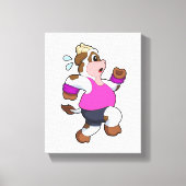 Koe tijdens uitvoering canvas afdruk (Voorkant)