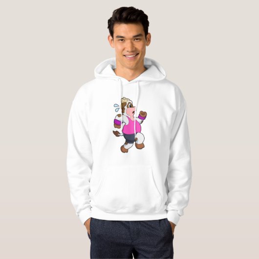 Koe tijdens uitvoering hoodie (Voorkant volledig)