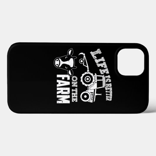 Koe Tractor Boerderij Life Farmer Case-Mate iPhone Case (Achterkant (horizontaal))