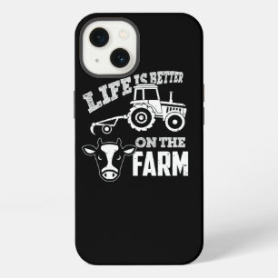 Koe Tractor Boerderij Life Farmer iPhone 13 Hoesje