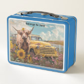 Koe Truck Zonnebloemen (Achterkant)