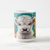 Koe tussen pompoenen en zonnebloemen koffiemok (Center)