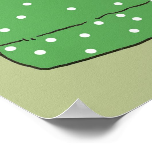 Koe TV Funny Cartoon Poster (Hoek)