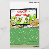 Koe TV Shows Funny Cartoon Briefpapier (Voorkant)