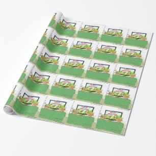 Koe TV Shows Grappige Cartoon Cadeaupapier