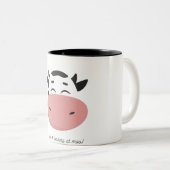 koe tweekleurige koffiemok (Voorkant rechts)