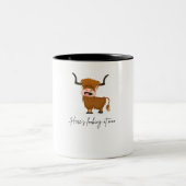 koe tweekleurige koffiemok (Center)