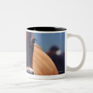 koe tweekleurige koffiemok