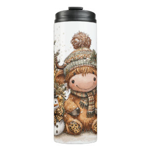 Koe uit de Hooglanden & Sneeuwman met Cacao en Boo Thermosbeker