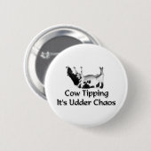 Koe uitzetten ronde button 5,7 cm (Voorkant /achterkant)