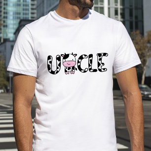 Koe Uncle T-Shirt Koe-thema verjaardagsfeest Shirt