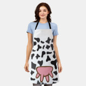Koe Utters Costume Halloween Farming Schort (Gedragen)
