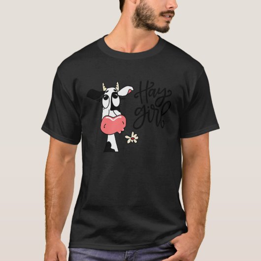 Koe Vaars  Hooi Meisje T-shirt (Voorkant)