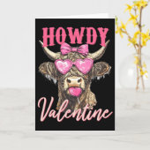 Koe Valentijn Coquette  Kaart (Gele Bloem)
