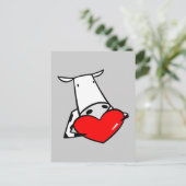 Koe Valentijn I Love Koeien Feestdagenkaart (Staand voorkant)