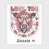 Koe Valentijn - Liefde -Valentijnsticker Sticker (Vel)